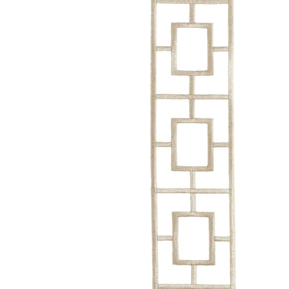 Embroidered Square Trellis Panels - Set of 2