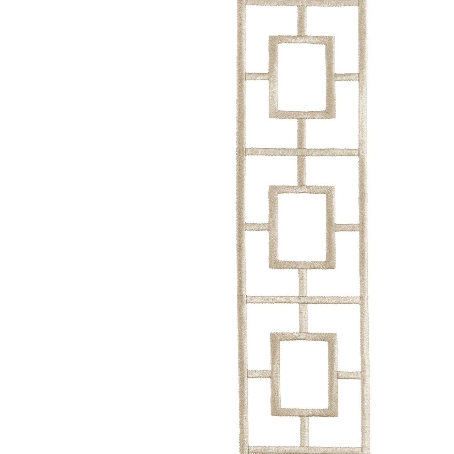 Embroidered Square Trellis Panels - Set of 2