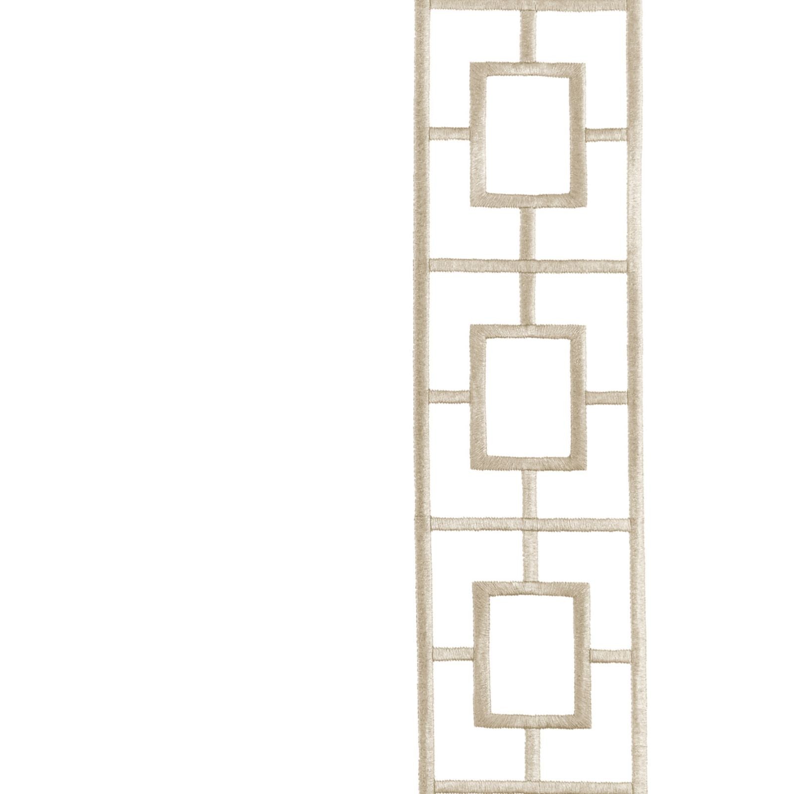 Embroidered Square Trellis Panels - Set of 2