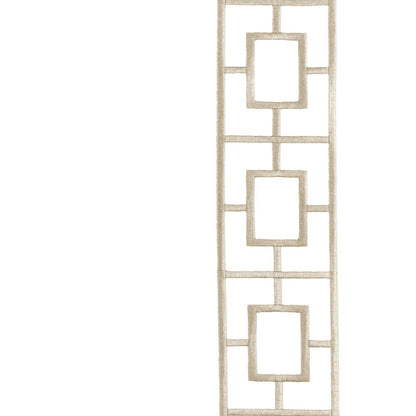 Embroidered Square Trellis Panels - Set of 2