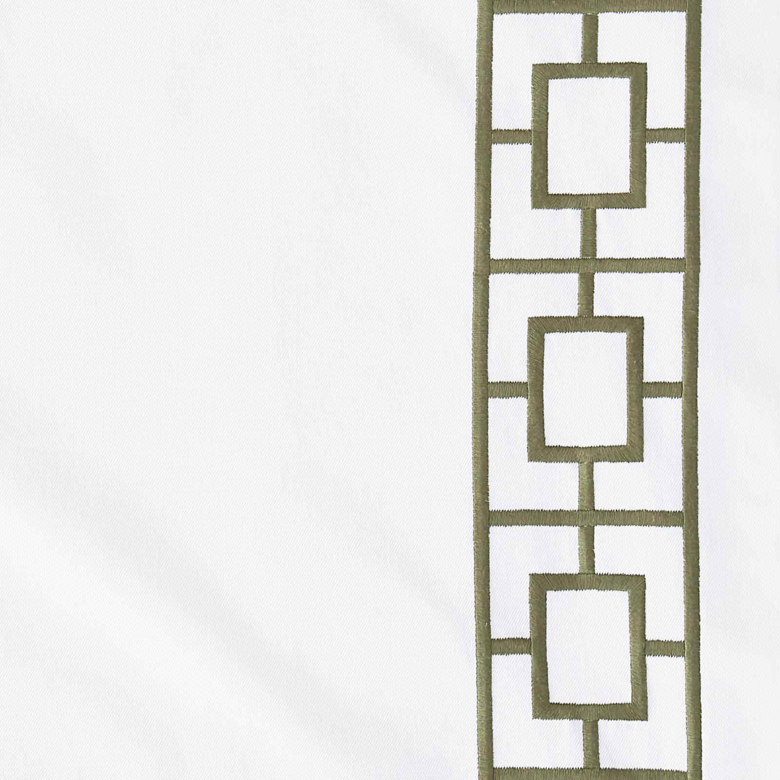 Embroidered Square Trellis Panels - Set of 2