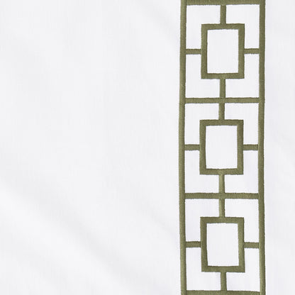 Embroidered Square Trellis Panels - Set of 2