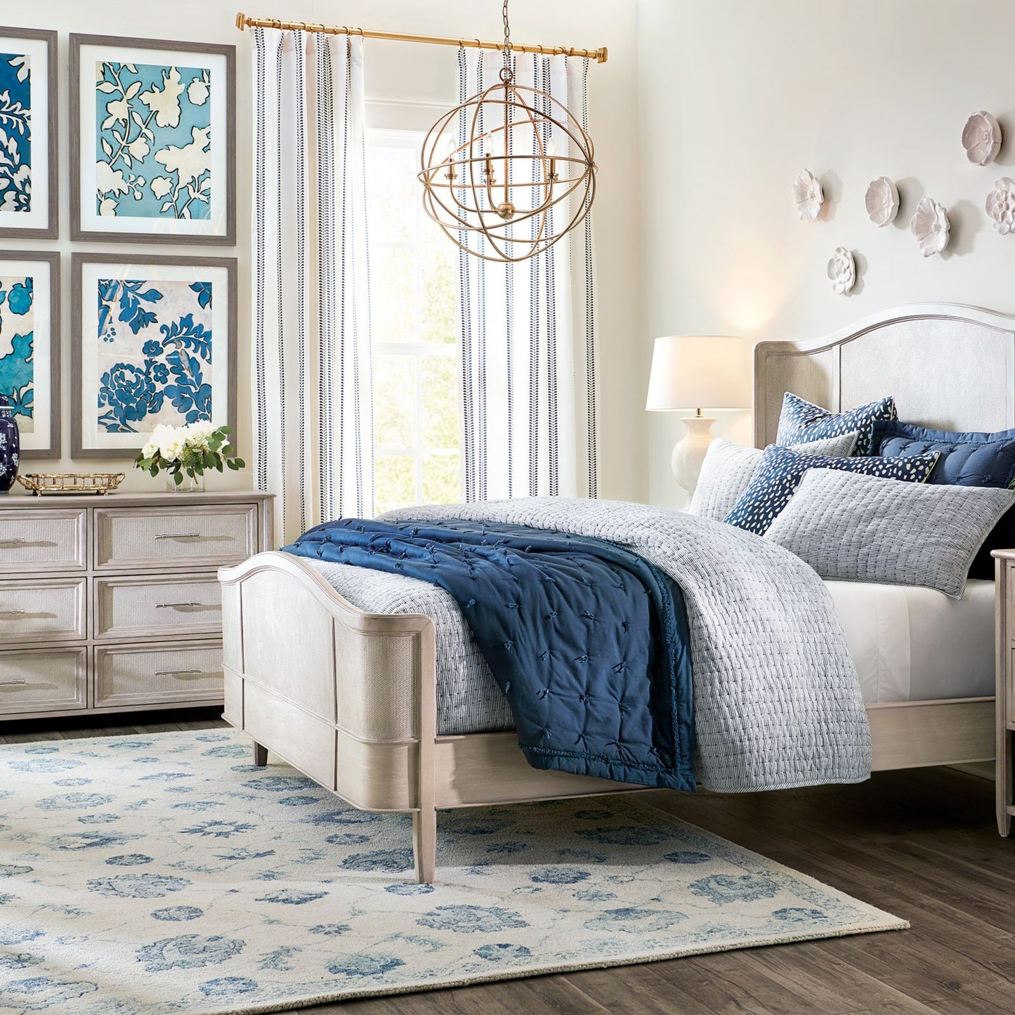Hollis Ditsy Stripe Drapery Panel
