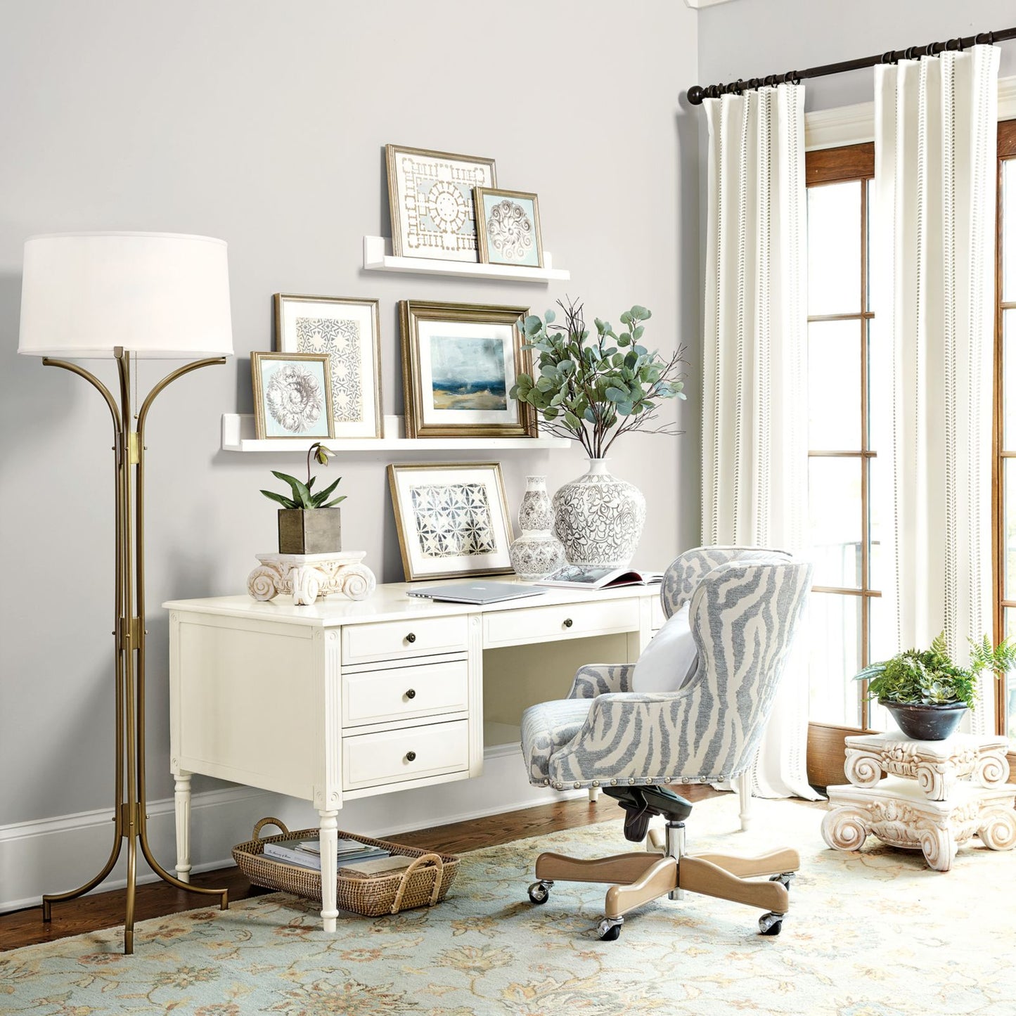 Hollis Ditsy Stripe Drapery Panel