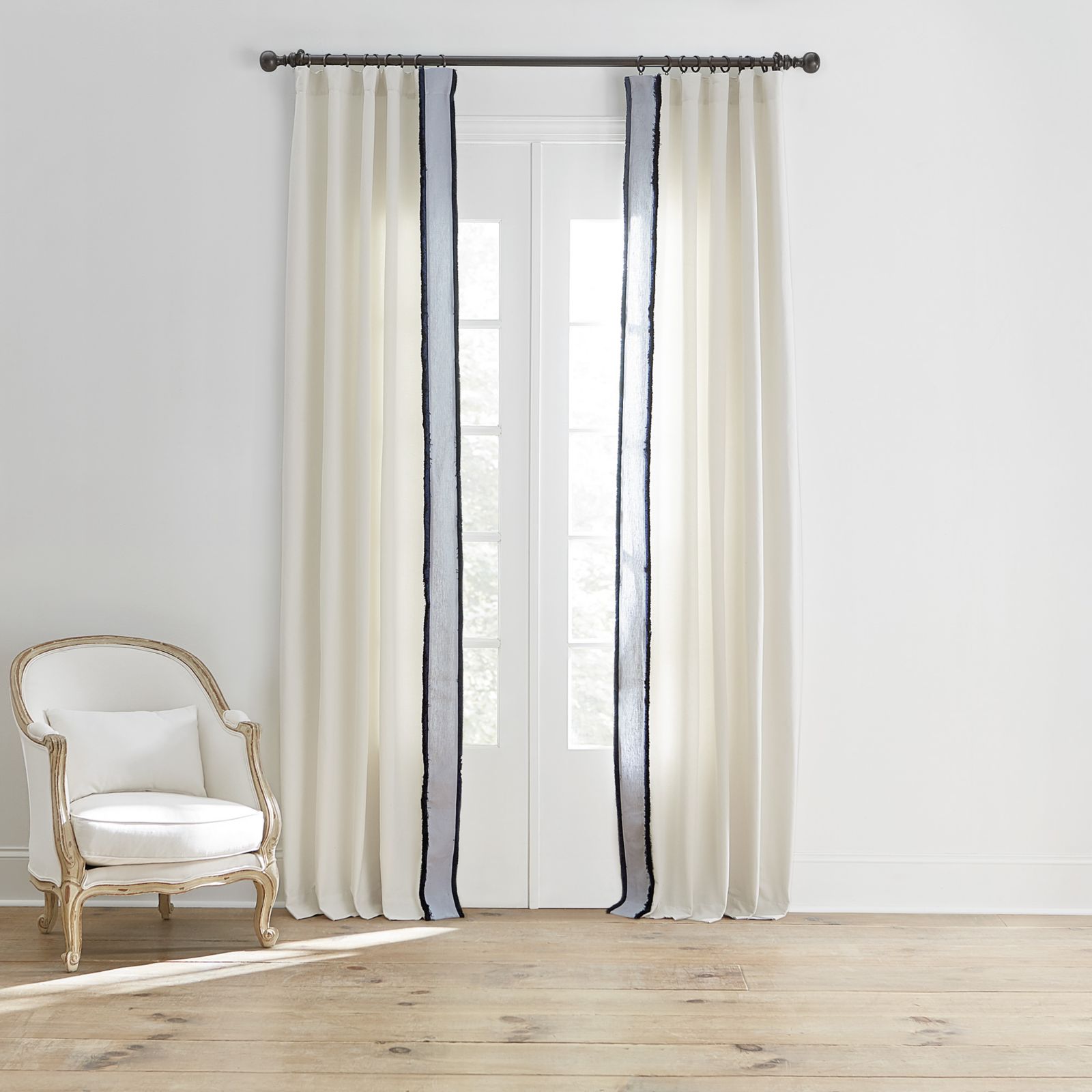 Bellport Fringed Drapery Panels - Set of 2