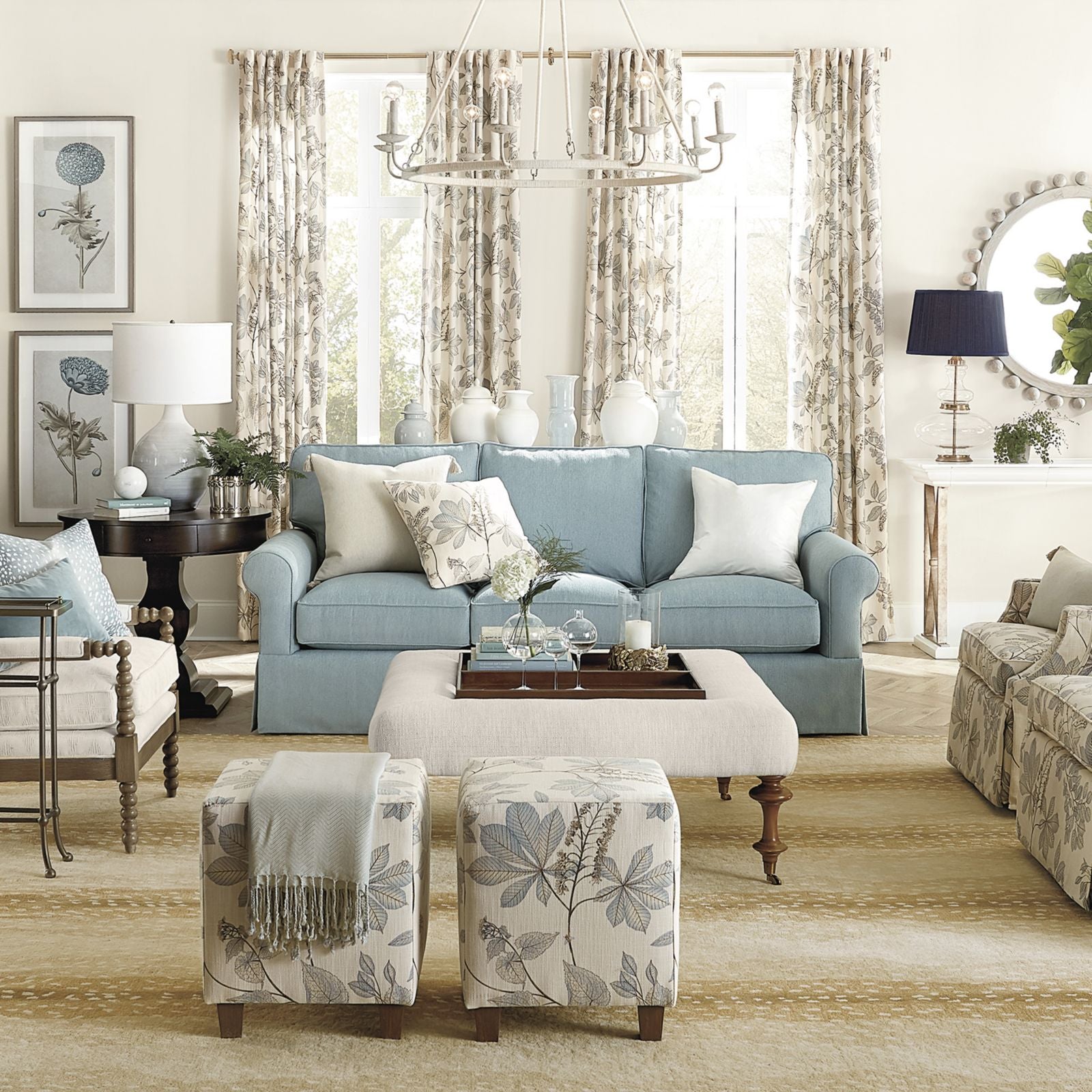 Becca Drapery Panel - Cloud