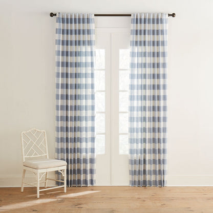 Buffalo Check Drapery Panels - Set of 2