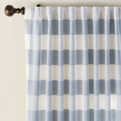 Buffalo Check Drapery Panels - Set of 2