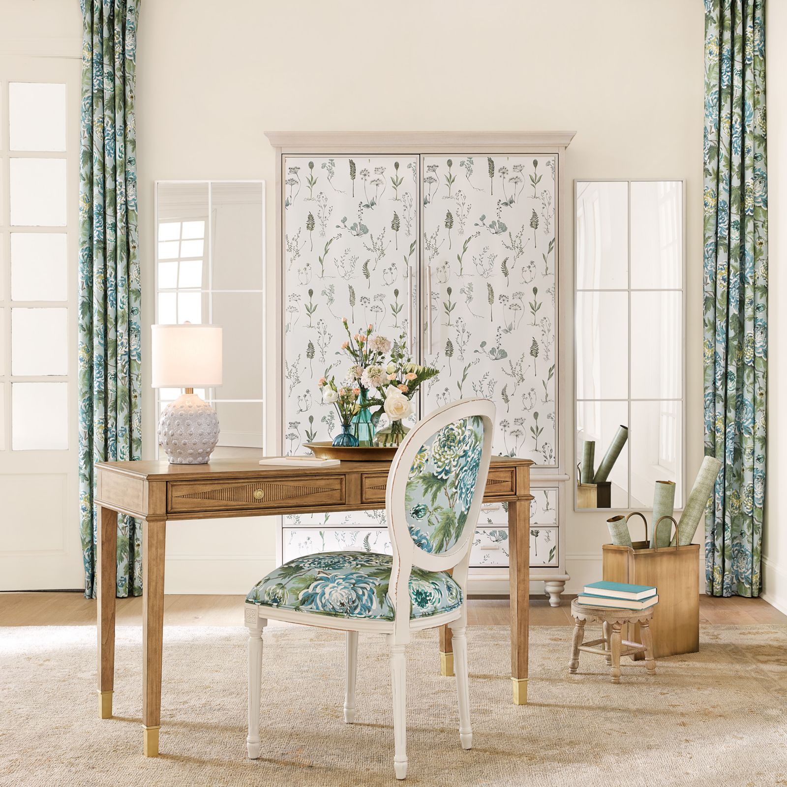 Alora Floral Drapery Panel
