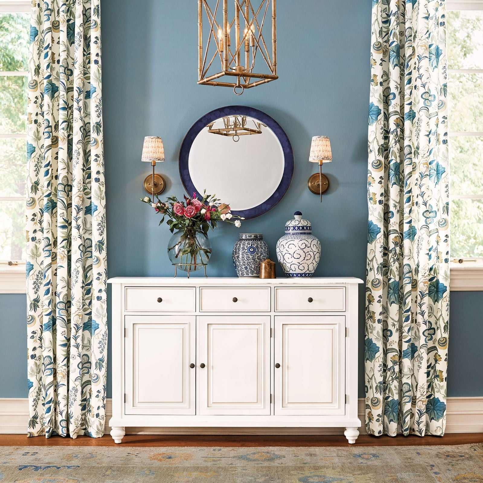 Isadore Floral Drapery Panel