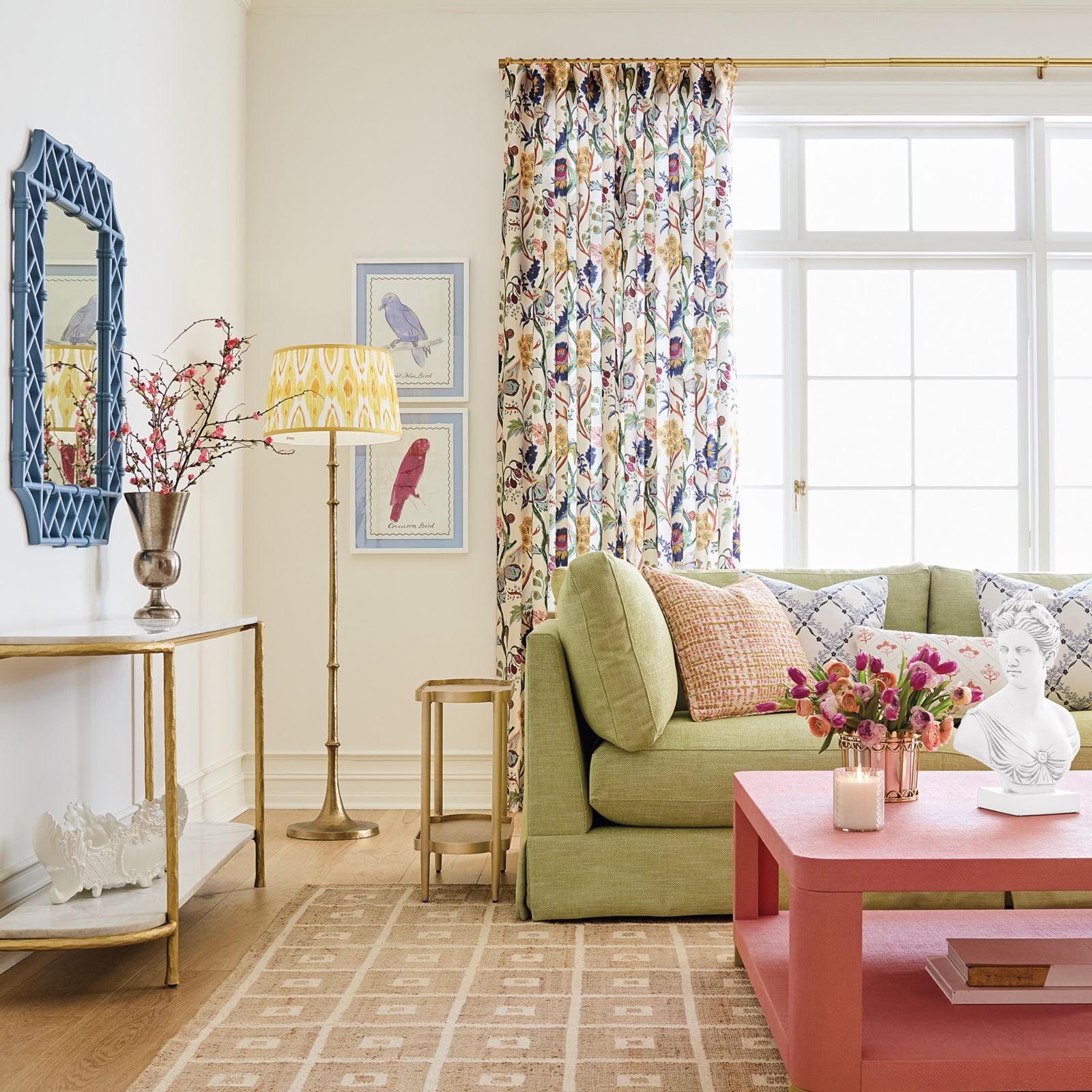 Millie Floral Drapery Panel