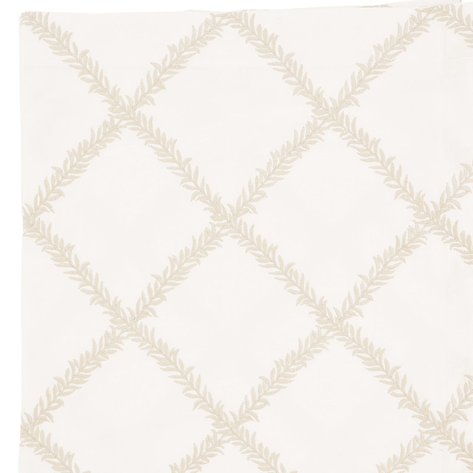 Lucian Embroidered Trellis Drapery Panel