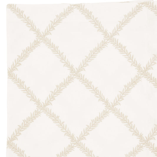 Lucian Embroidered Trellis Drapery Panel