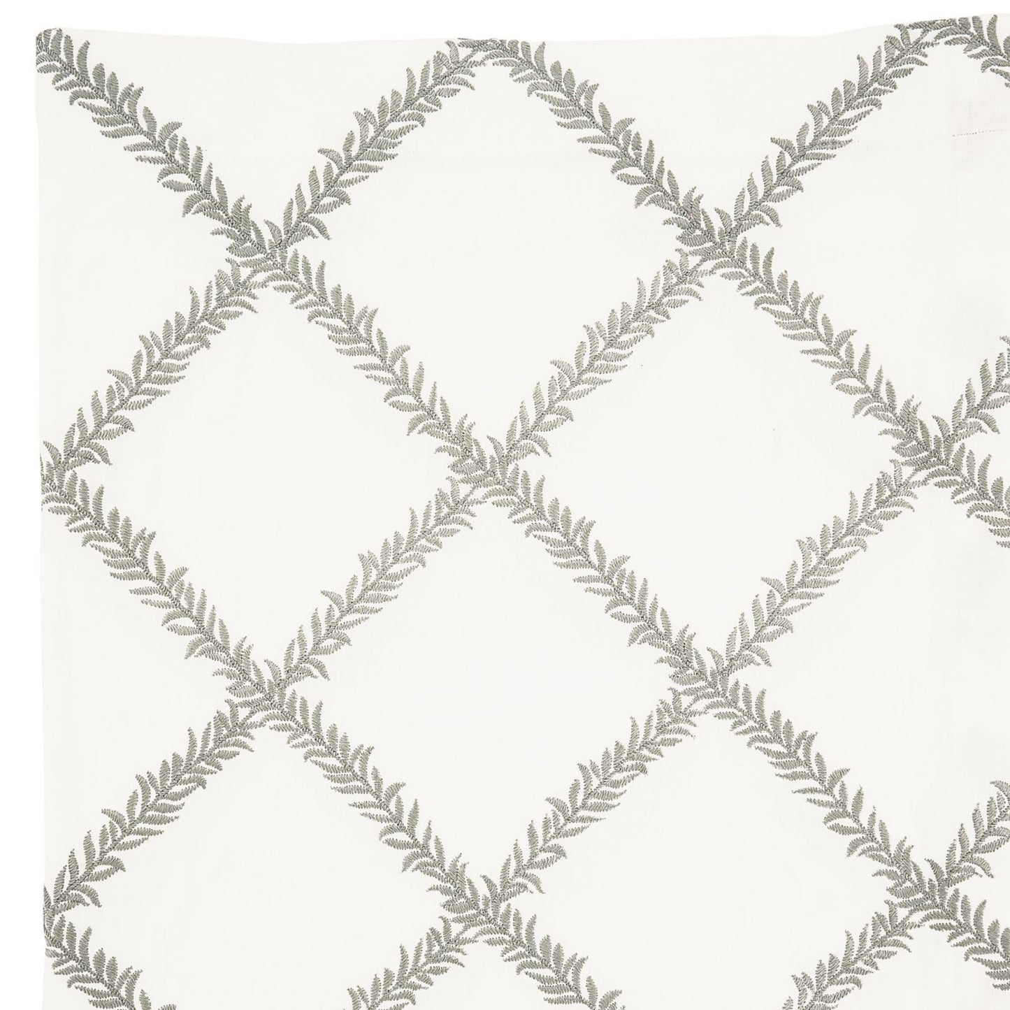 Lucian Embroidered Trellis Drapery Panel