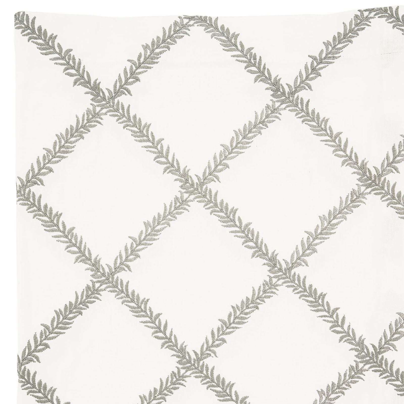 Lucian Embroidered Trellis Drapery Panel