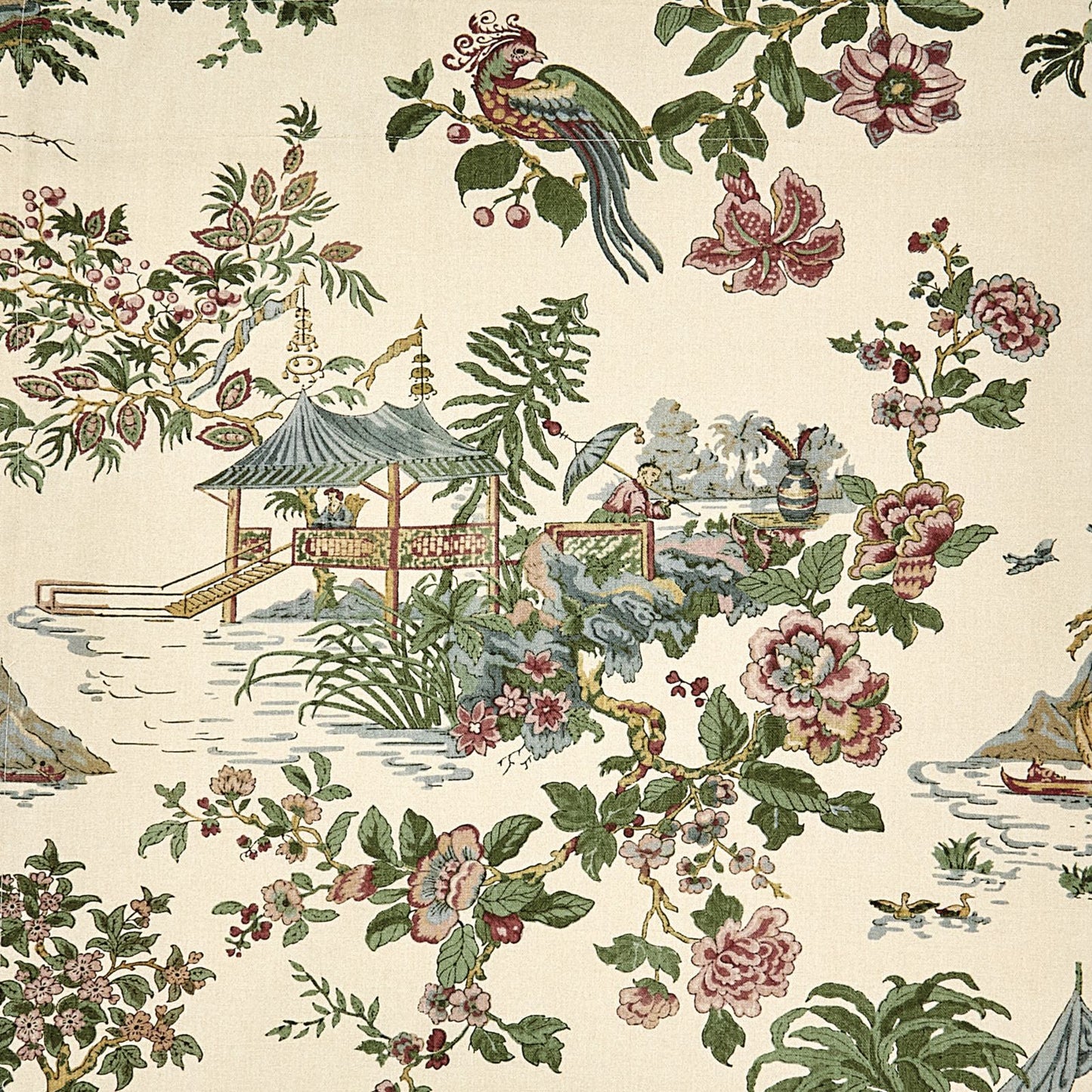 Lille Chinoiserie Drapery Panel