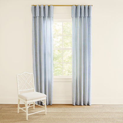 Classic Stripe Ruffled Drapery Panel