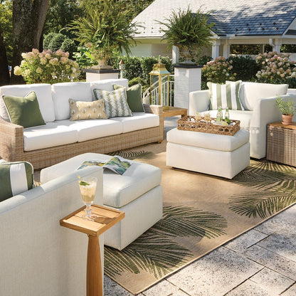 Acanthus Stripe Sunbrella® Outdoor Pillow