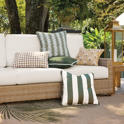 Acanthus Stripe Sunbrella® Outdoor Pillow