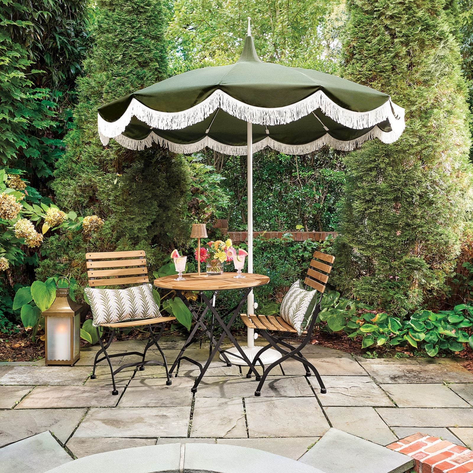 Acanthus Stripe Sunbrella® Outdoor Pillow
