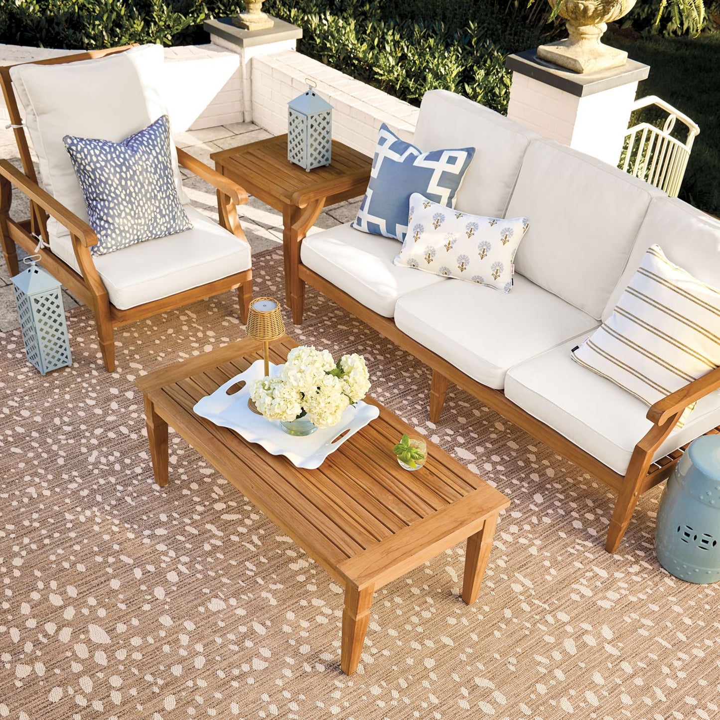 Halyard Stripe Sunbrella® Outdoor Pillow