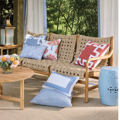 Greek Key Sunbrella® Outdoor Pillow