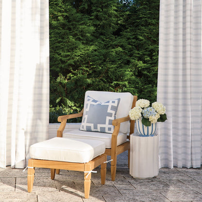 Greek Key Sunbrella® Outdoor Pillow
