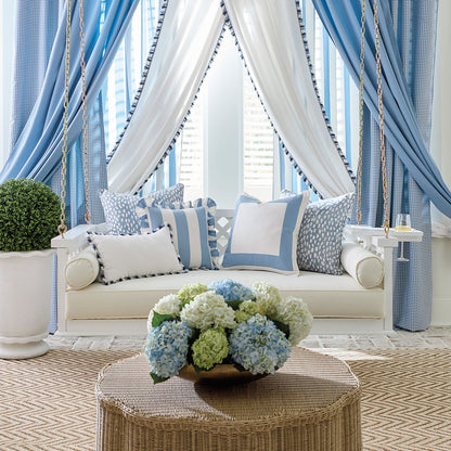 Tassel Trim Sunbrella® Outdoor Pillow