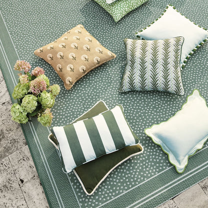 Tassel Trim Sunbrella® Outdoor Pillow