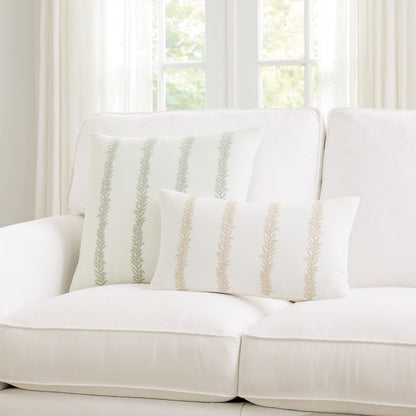 Lucian Embroidered Stripe Pillow