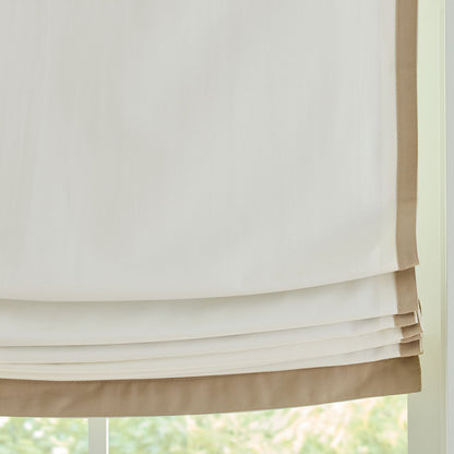 Bordered Relaxed Roman Shade - Custom