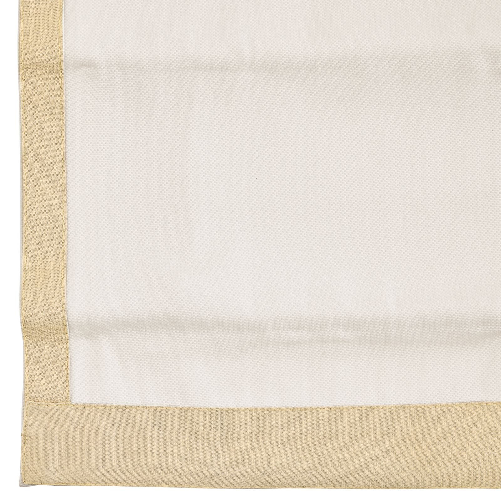 Bordered Flat Front Roman Shade - Custom