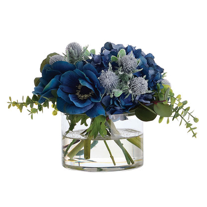 Mixed Anemone Floral Arrangement in Vase