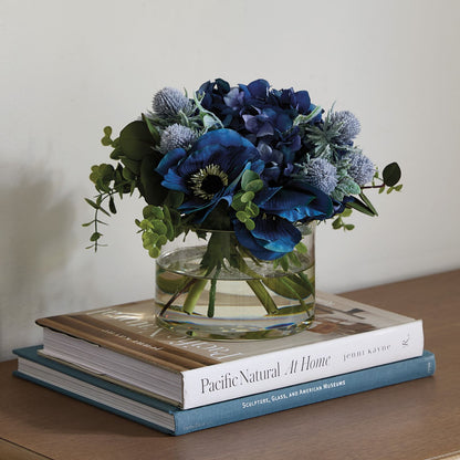 Mixed Anemone Floral Arrangement in Vase