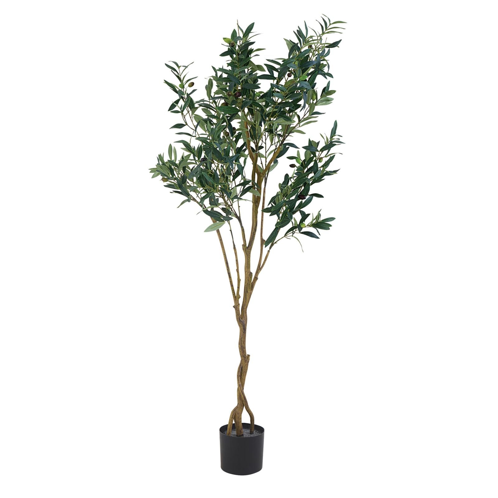 Faux Tall Olive Leaf Tree