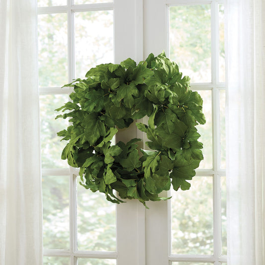 Faux Fig Leaf Wreath