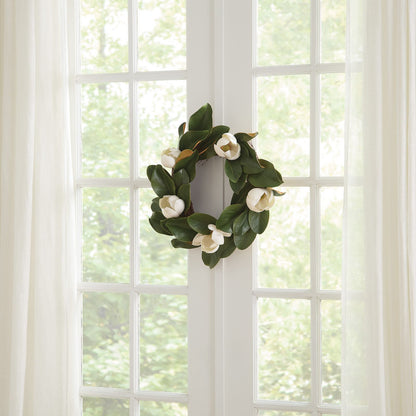 Faux Magnolia Wreath