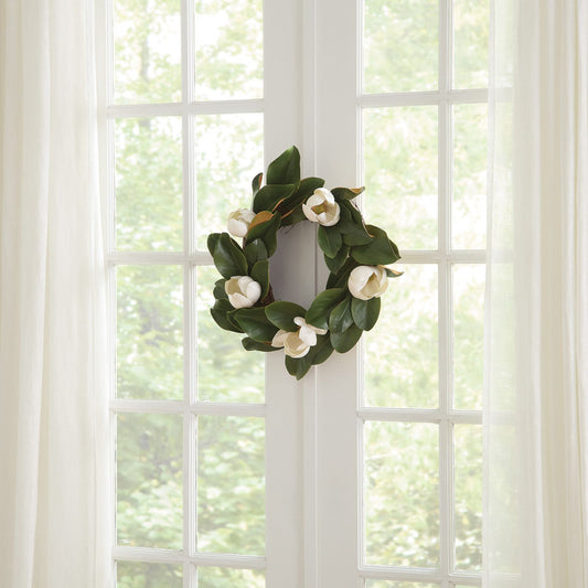 Faux Magnolia Wreath