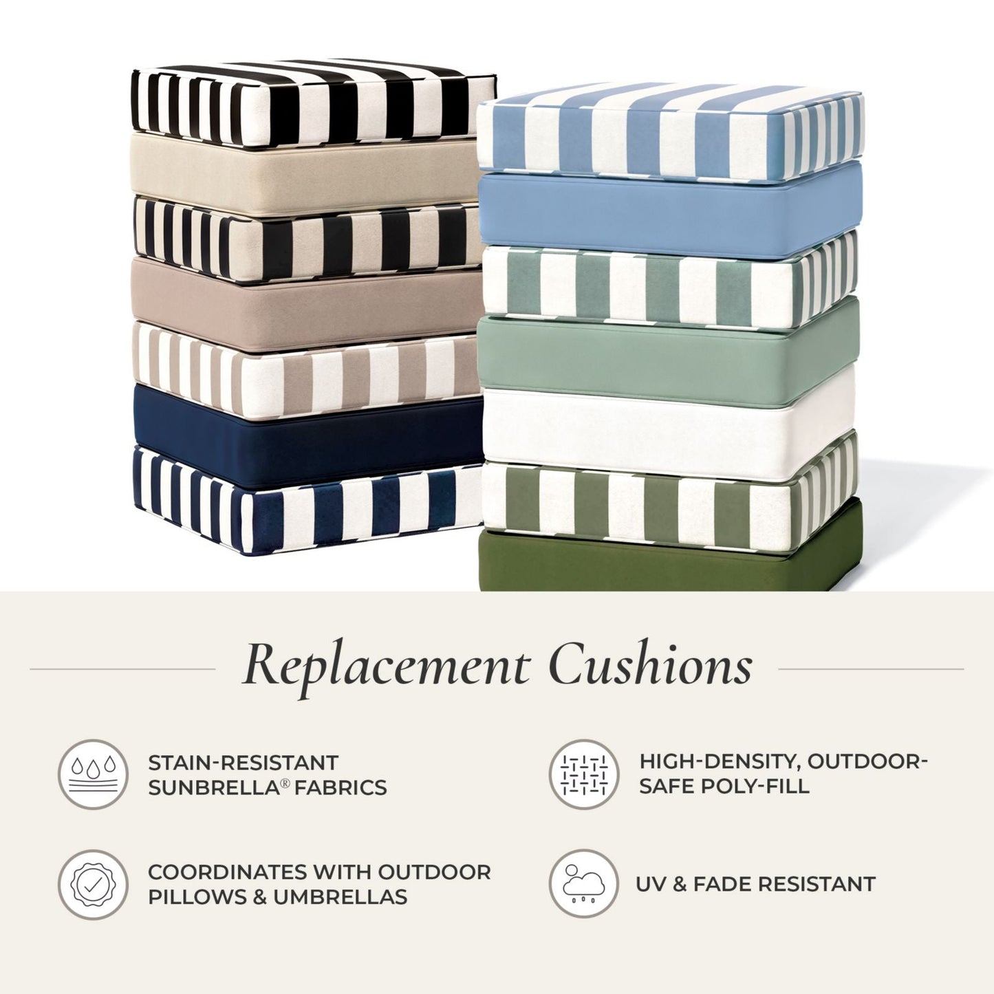 Replacement Chaise Cushion - 24x78