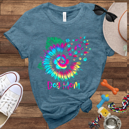 Dog Mom Sunflower - Bella Canvas T-shirt - Gift for Dog Lovers