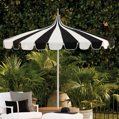 Pacific Pagoda 8.5 ft Umbrella with Alternating Panels