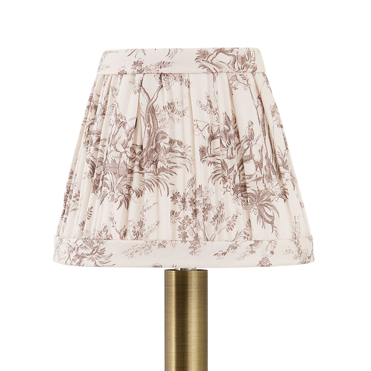 Carson Kressley Saddler Toile Pleated Chandelier Shade