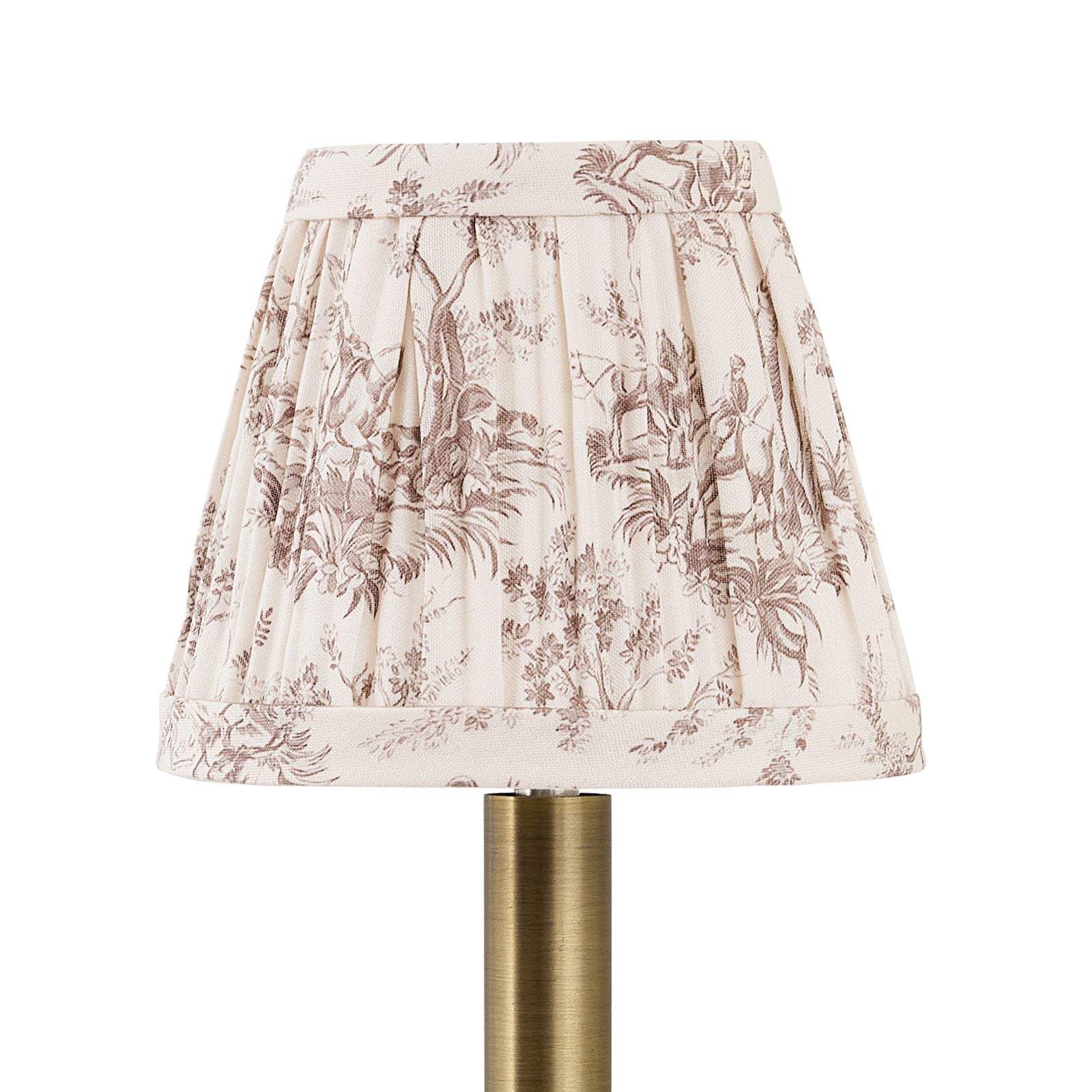 Carson Kressley Saddler Toile Pleated Chandelier Shade