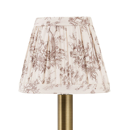 Carson Kressley Saddler Toile Pleated Chandelier Shade