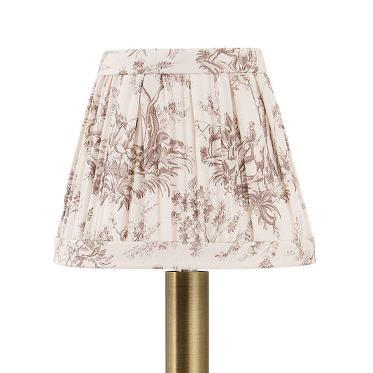 Carson Kressley Saddler Toile Pleated Chandelier Shade