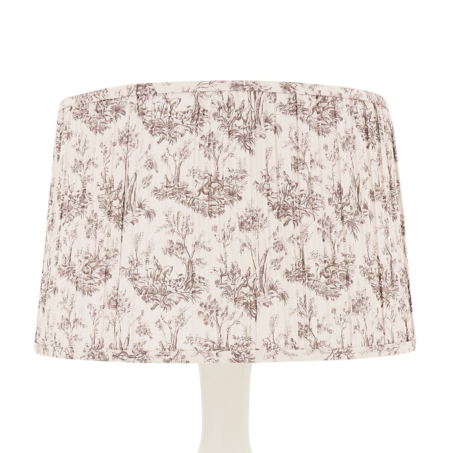 Carson Kressley Saddler Toile Pleated Lamp Shade