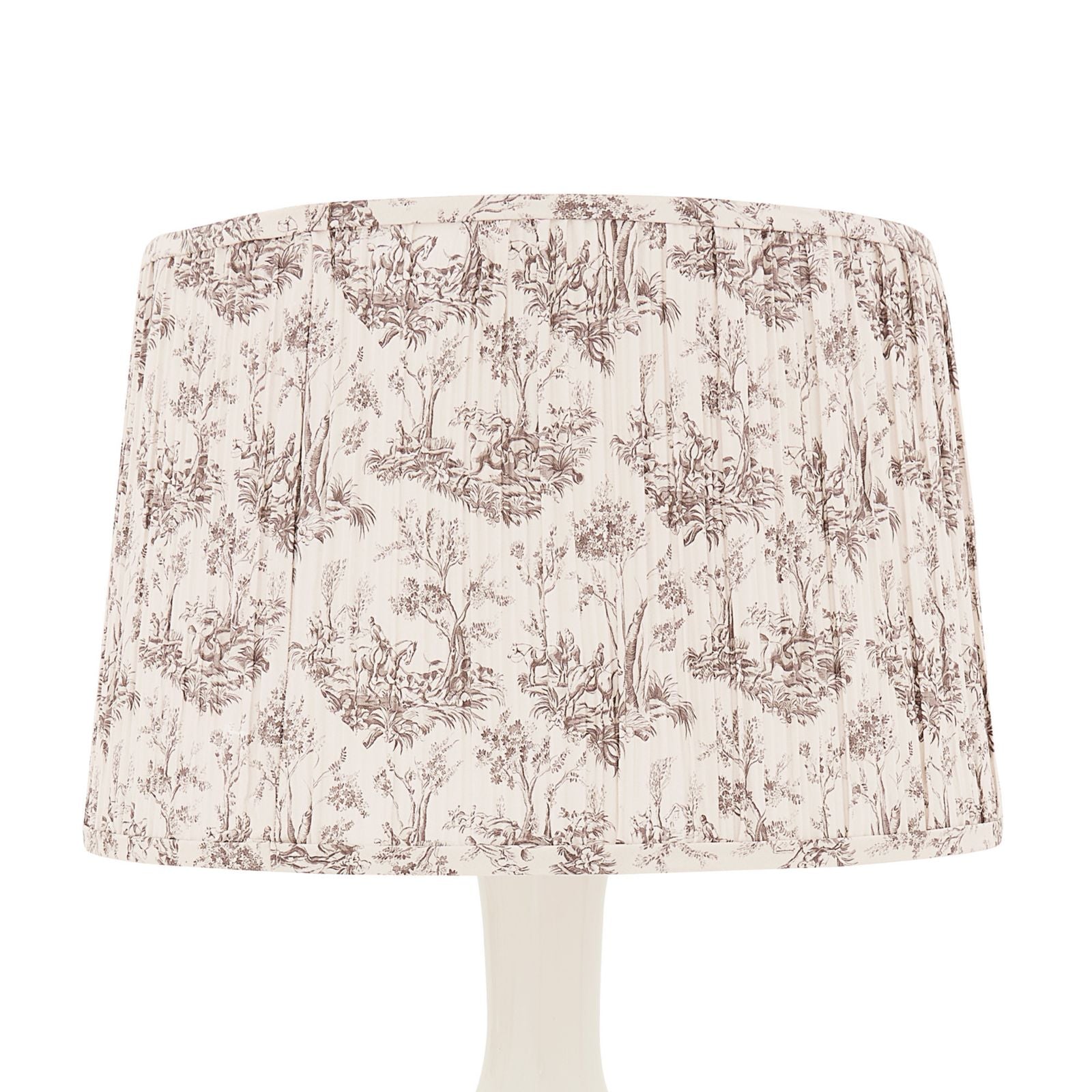 Carson Kressley Saddler Toile Pleated Lamp Shade