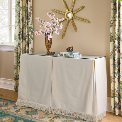 Essential Console Tablecloth Fringed