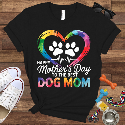 Dog Mothers Day - Gift For Dog Mom "The Best Dog Mom" - Bella Canvas T-Shirt