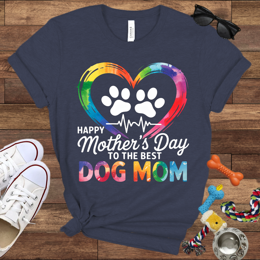 Dog Mothers Day - Gift For Dog Mom "The Best Dog Mom" - Bella Canvas T-Shirt